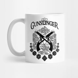 RPG Class Series: Gunslinger - Black text Mug